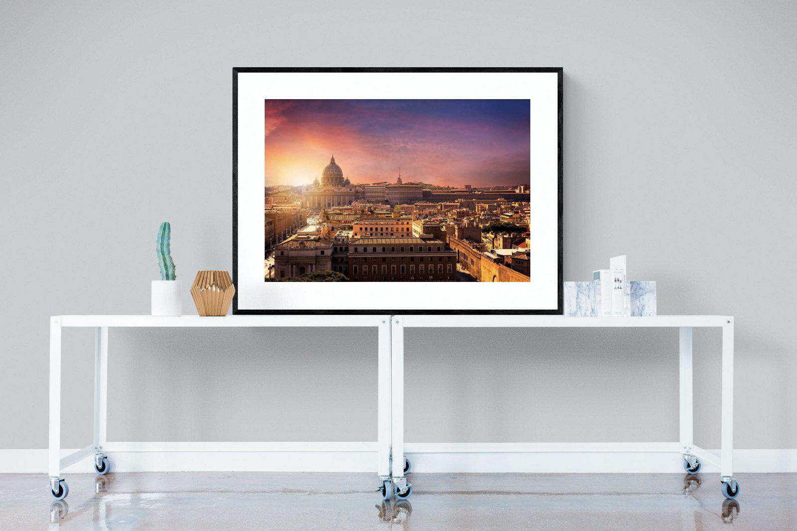 Rome-Wall_Art-120 x 90cm-Framed Print-Black-Pixalot