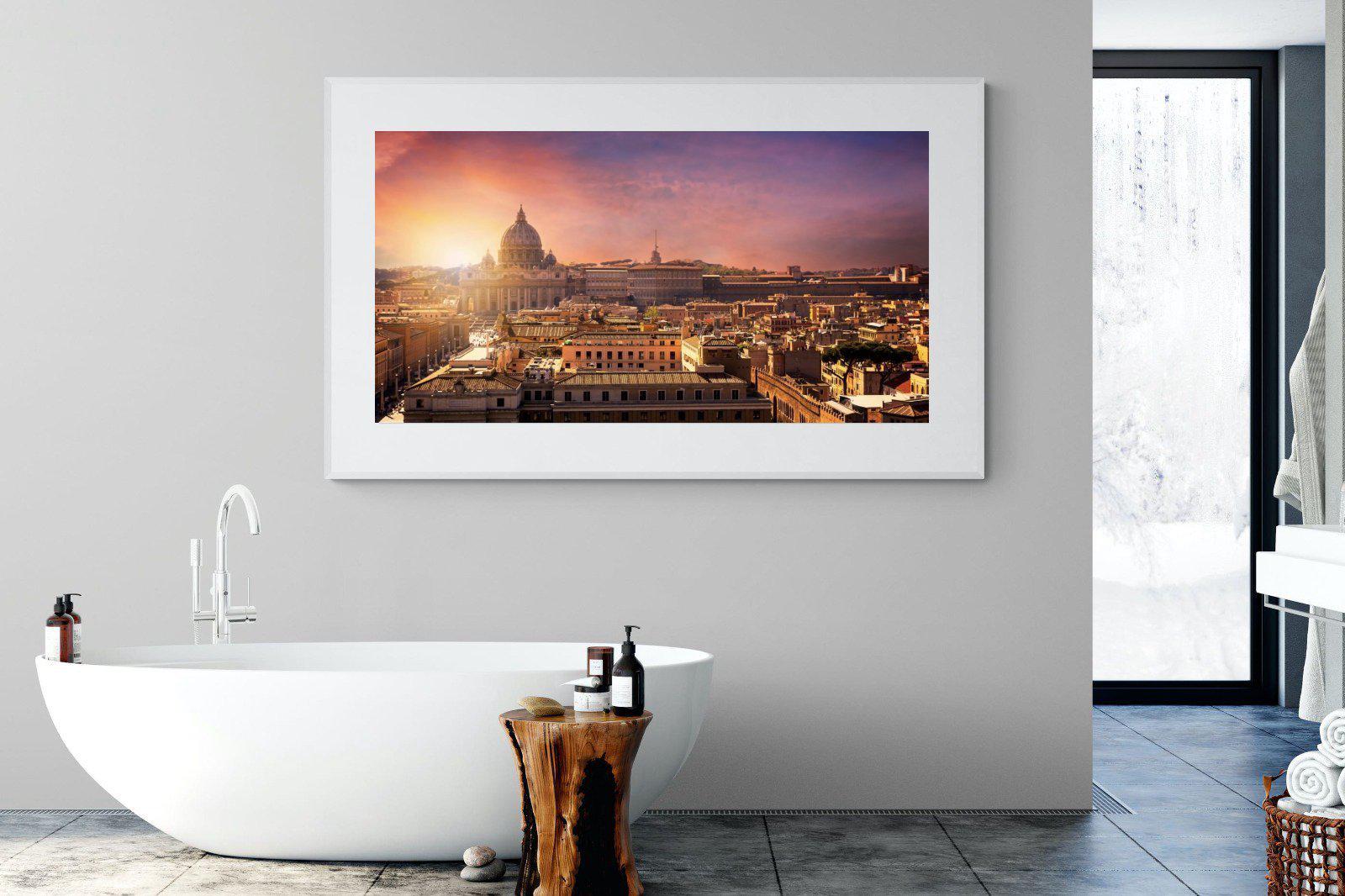 Rome-Wall_Art-180 x 110cm-Framed Print-White-Pixalot