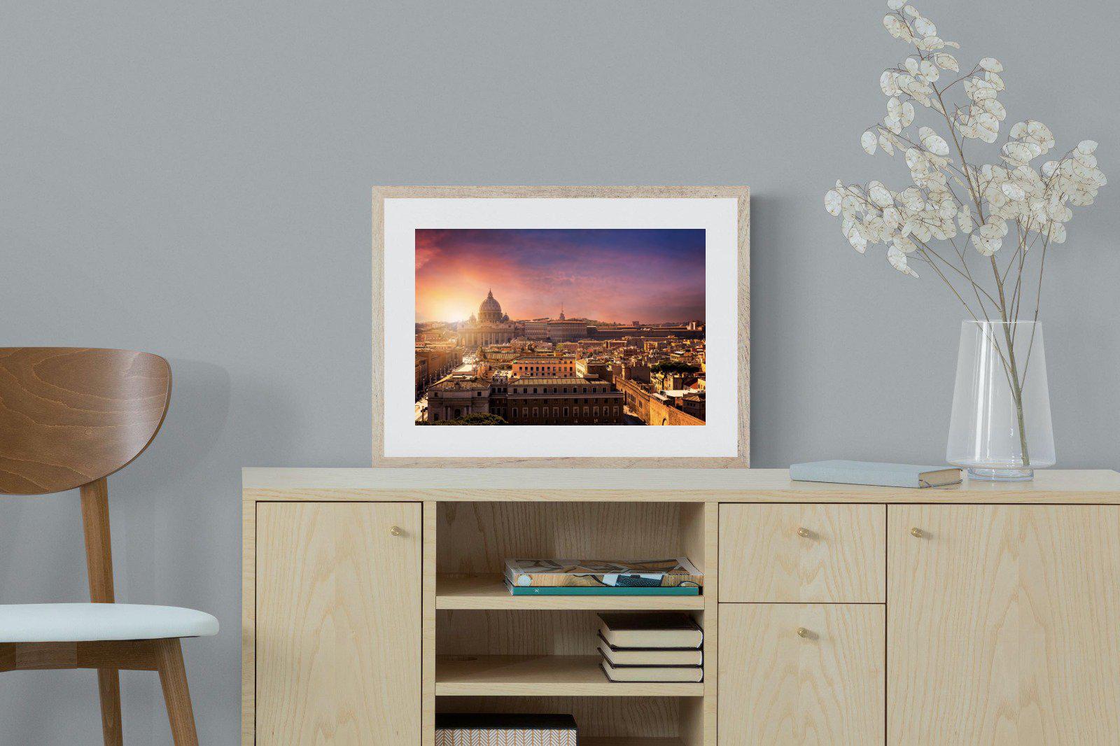 Rome-Wall_Art-60 x 45cm-Framed Print-Wood-Pixalot