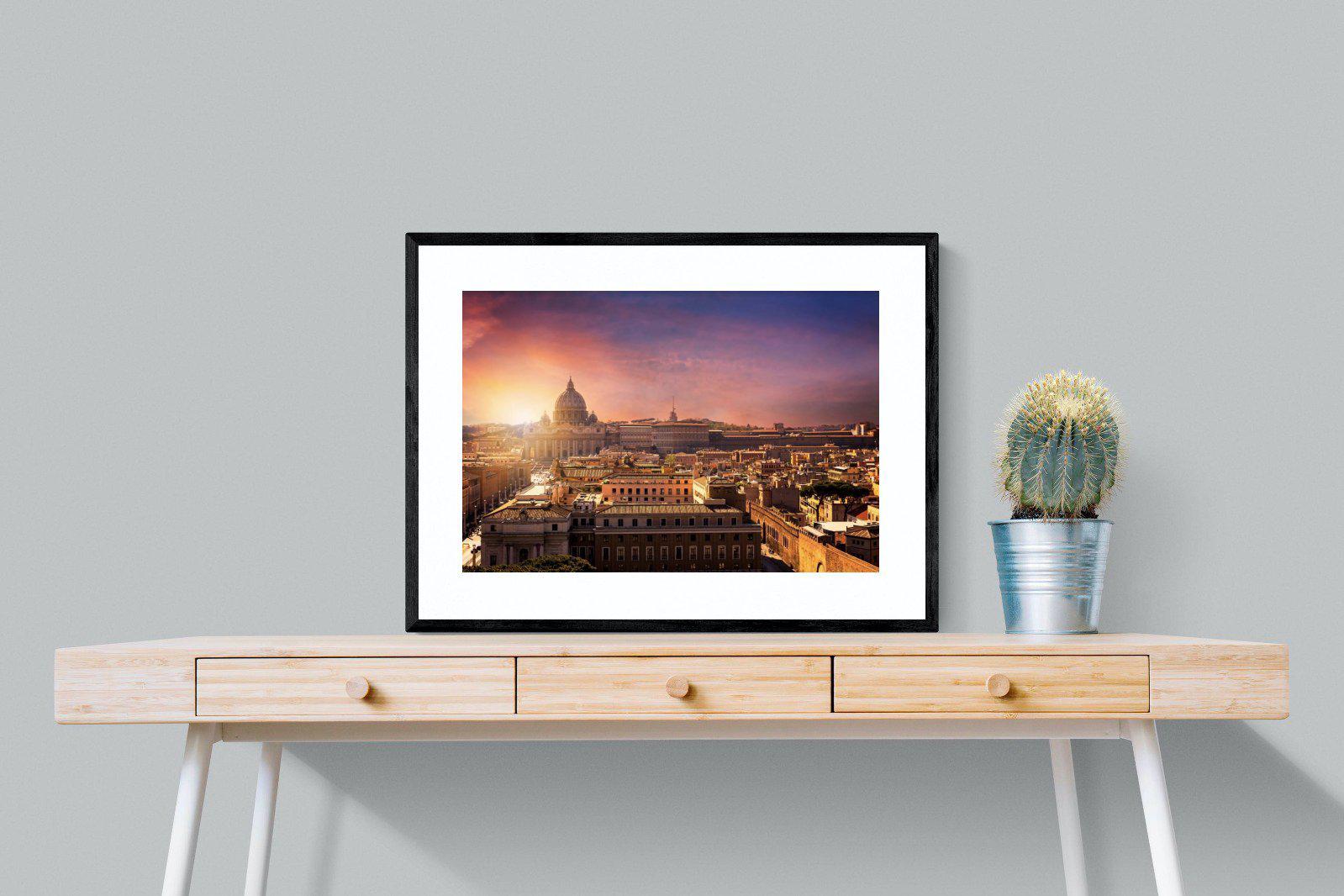 Rome-Wall_Art-80 x 60cm-Framed Print-Black-Pixalot