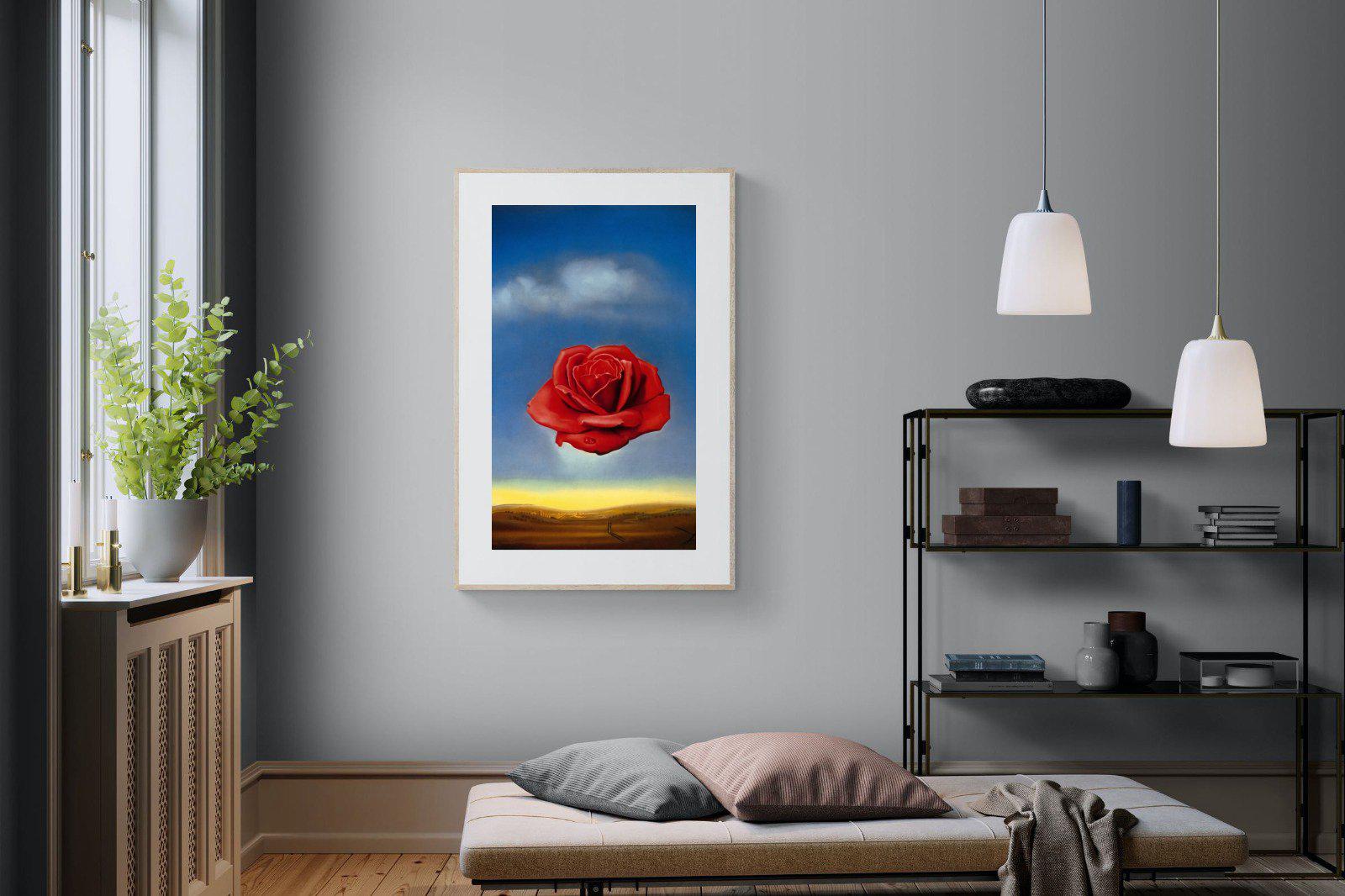 Rose Meditative-Wall_Art-100 x 150cm-Framed Print-Wood-Pixalot