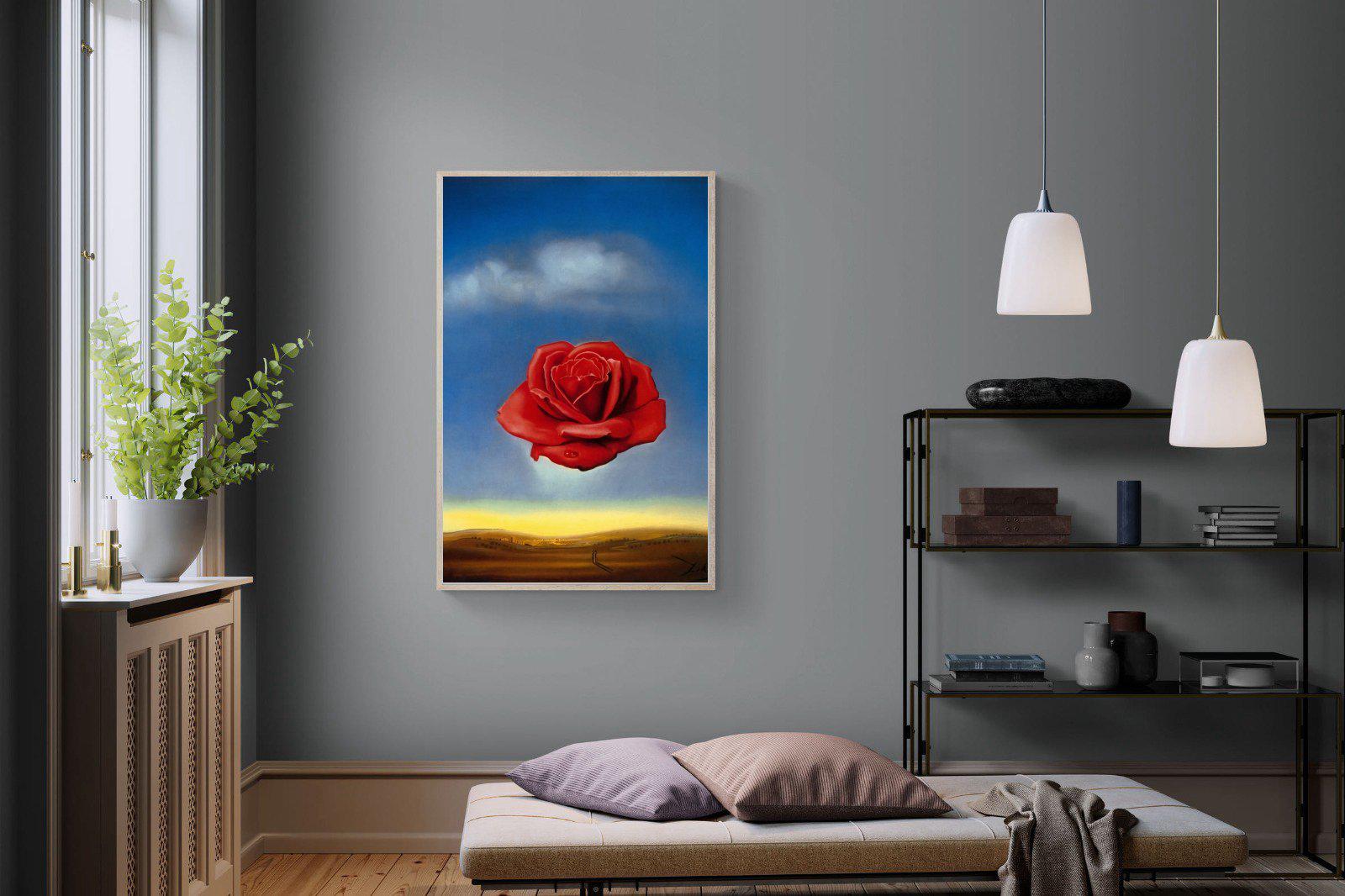 Rose Meditative-Wall_Art-100 x 150cm-Mounted Canvas-Wood-Pixalot