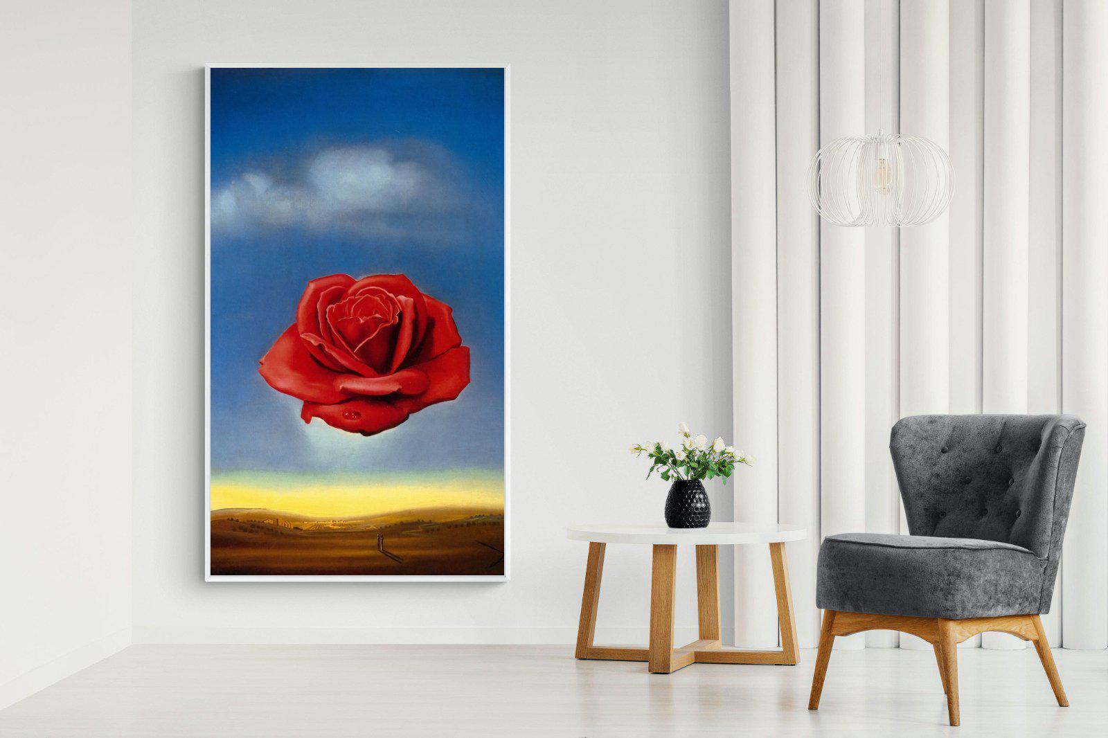 Rose Meditative-Wall_Art-130 x 220cm-Mounted Canvas-White-Pixalot