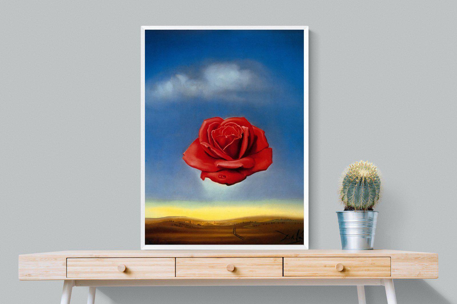 Rose Meditative-Wall_Art-75 x 100cm-Mounted Canvas-White-Pixalot