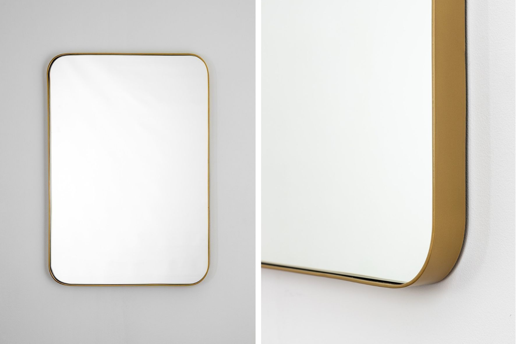 Rounded Mirror (short)-Wall_Art-Gold-Pixalot