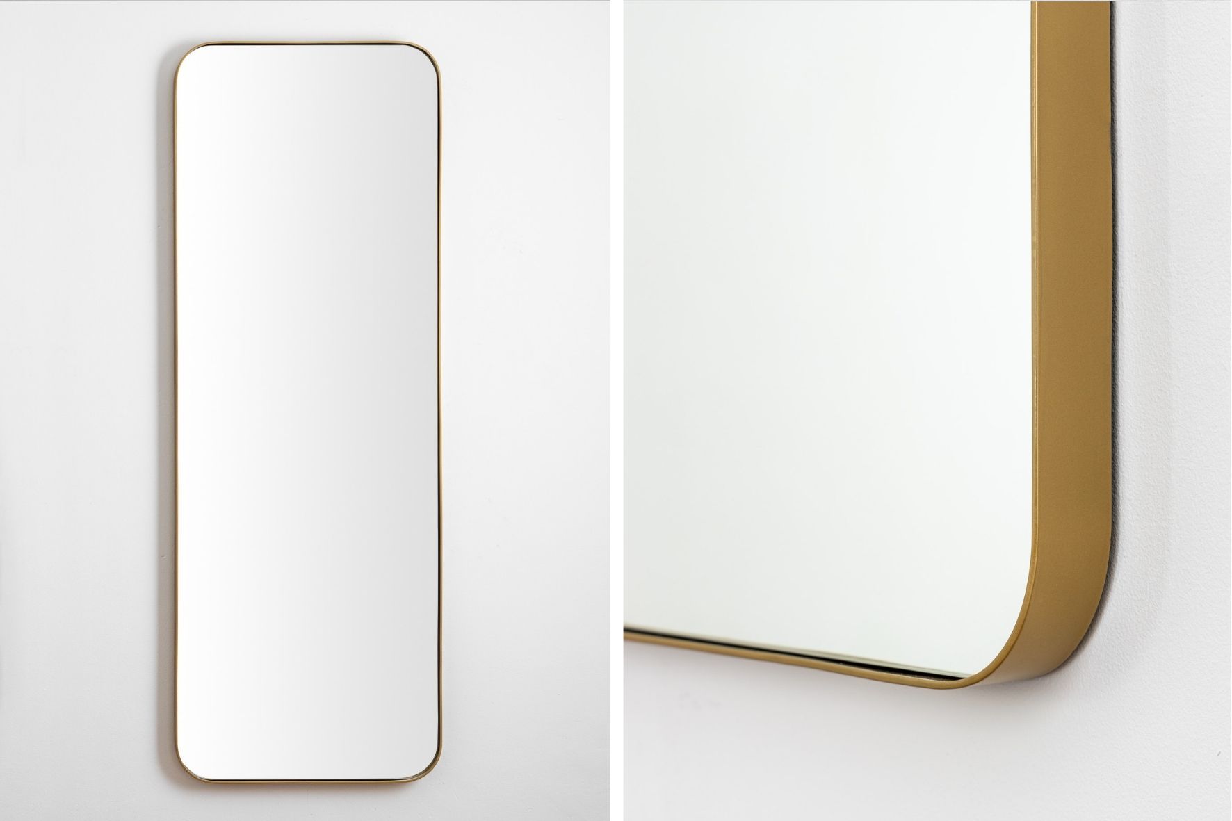 Rounded Mirror (tall)-Wall_Art-Gold-Pixalot