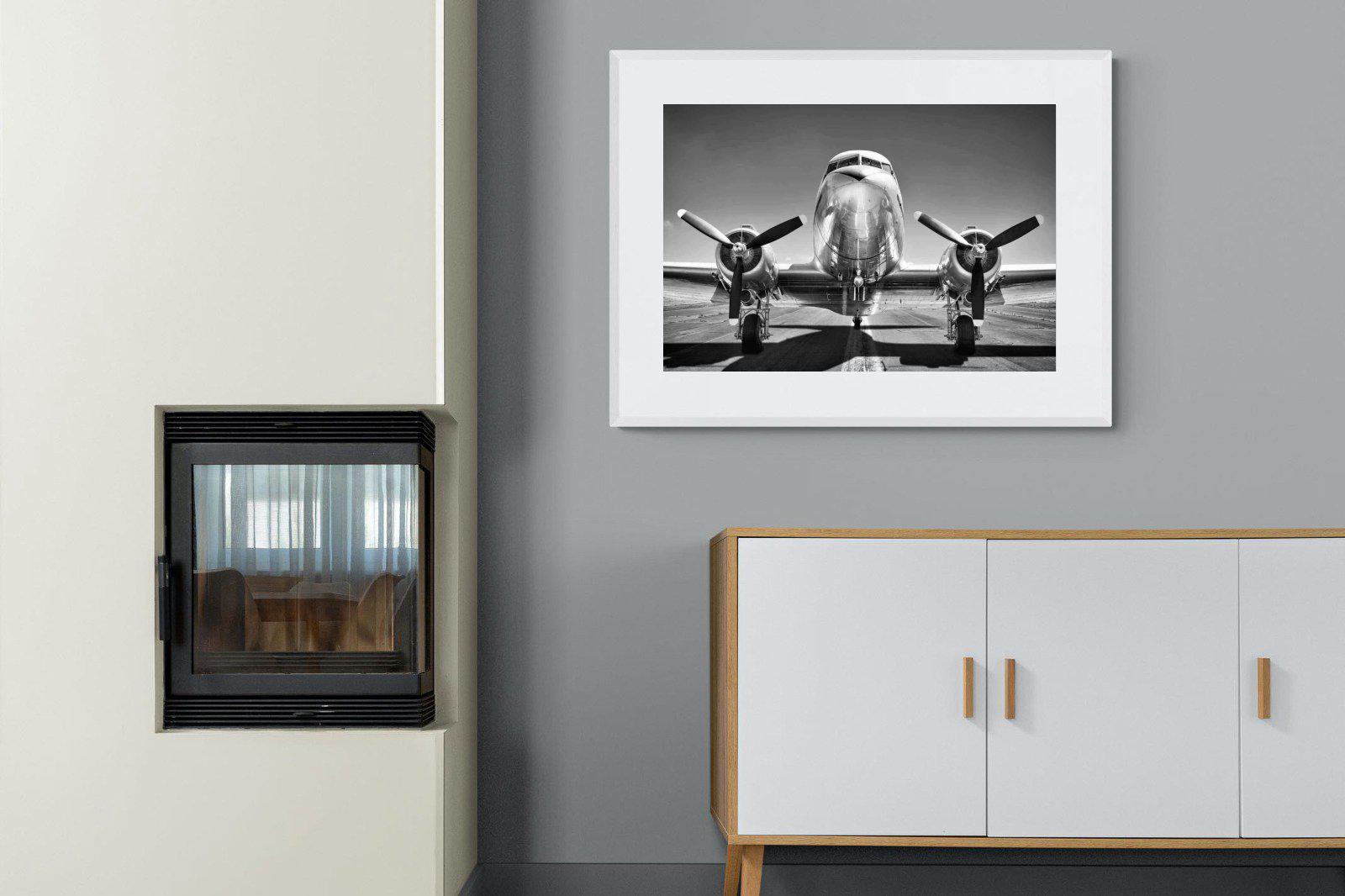 Runway-Wall_Art-100 x 75cm-Framed Print-White-Pixalot