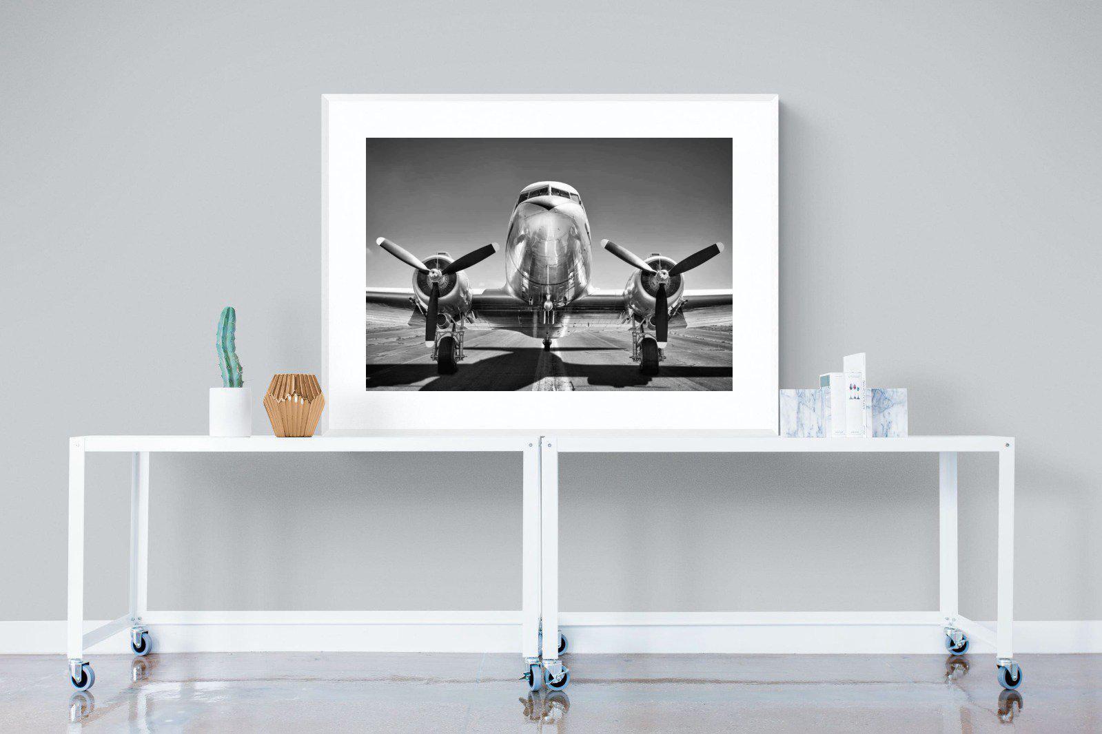 Runway-Wall_Art-120 x 90cm-Framed Print-White-Pixalot