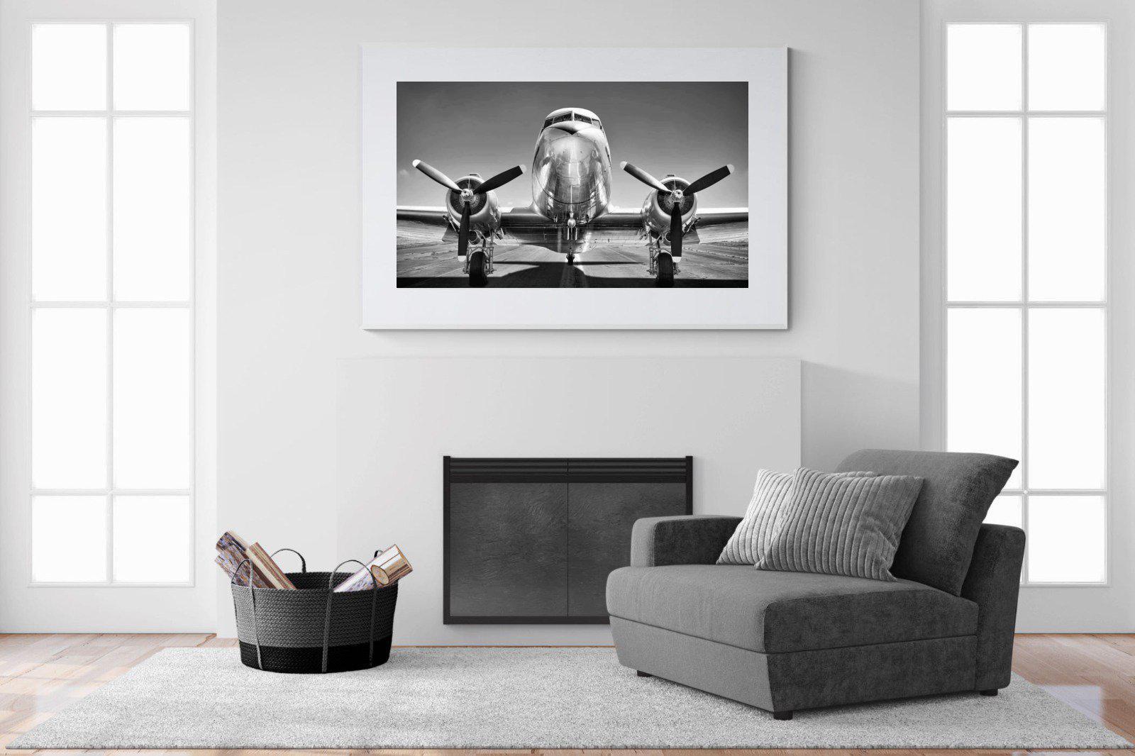 Runway-Wall_Art-150 x 100cm-Framed Print-White-Pixalot