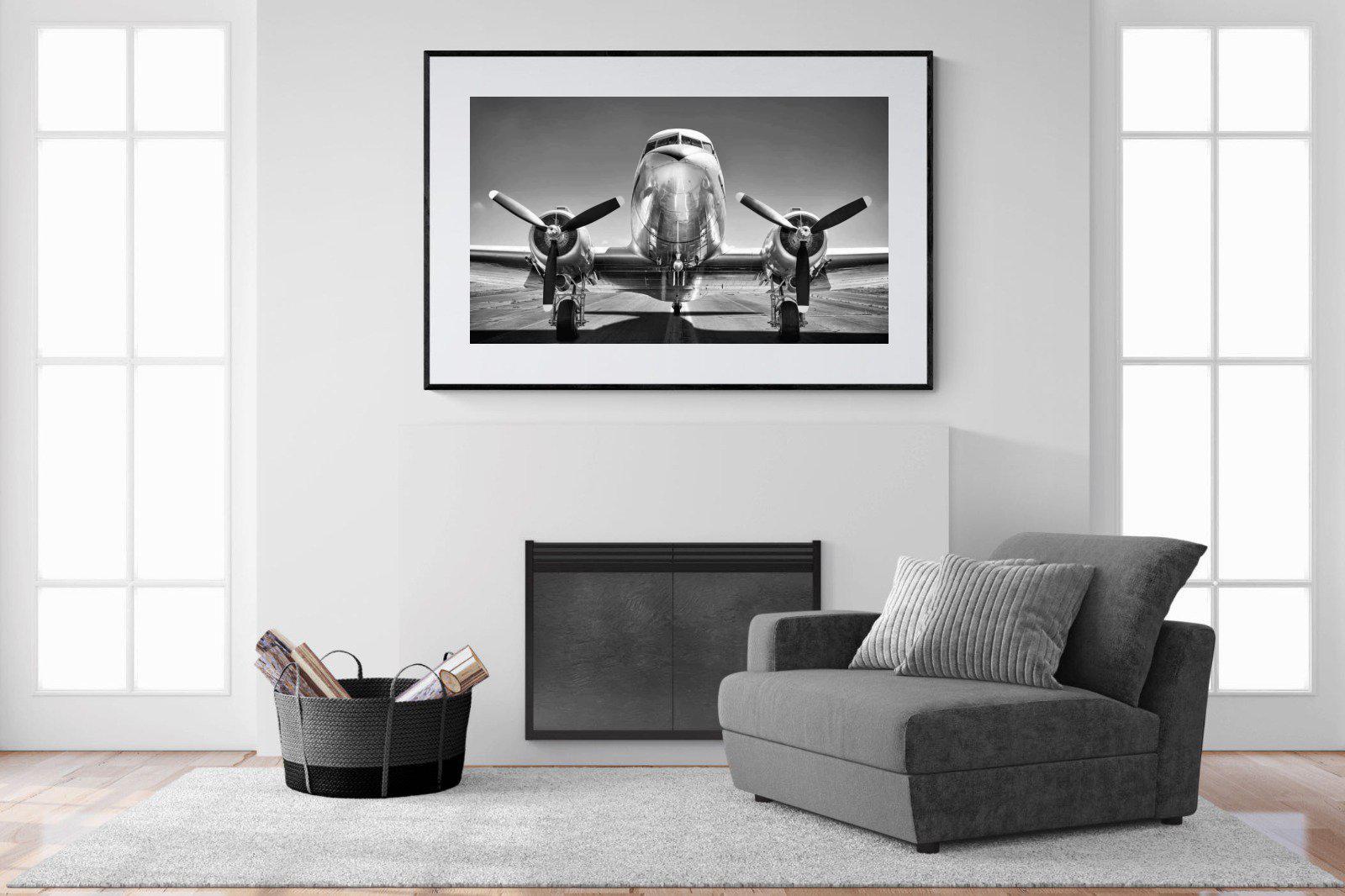 Runway-Wall_Art-150 x 100cm-Framed Print-Black-Pixalot