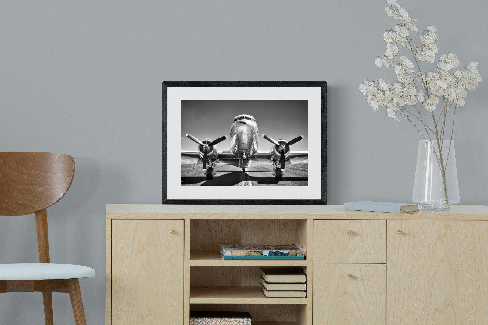 Runway-Wall_Art-60 x 45cm-Framed Print-Black-Pixalot