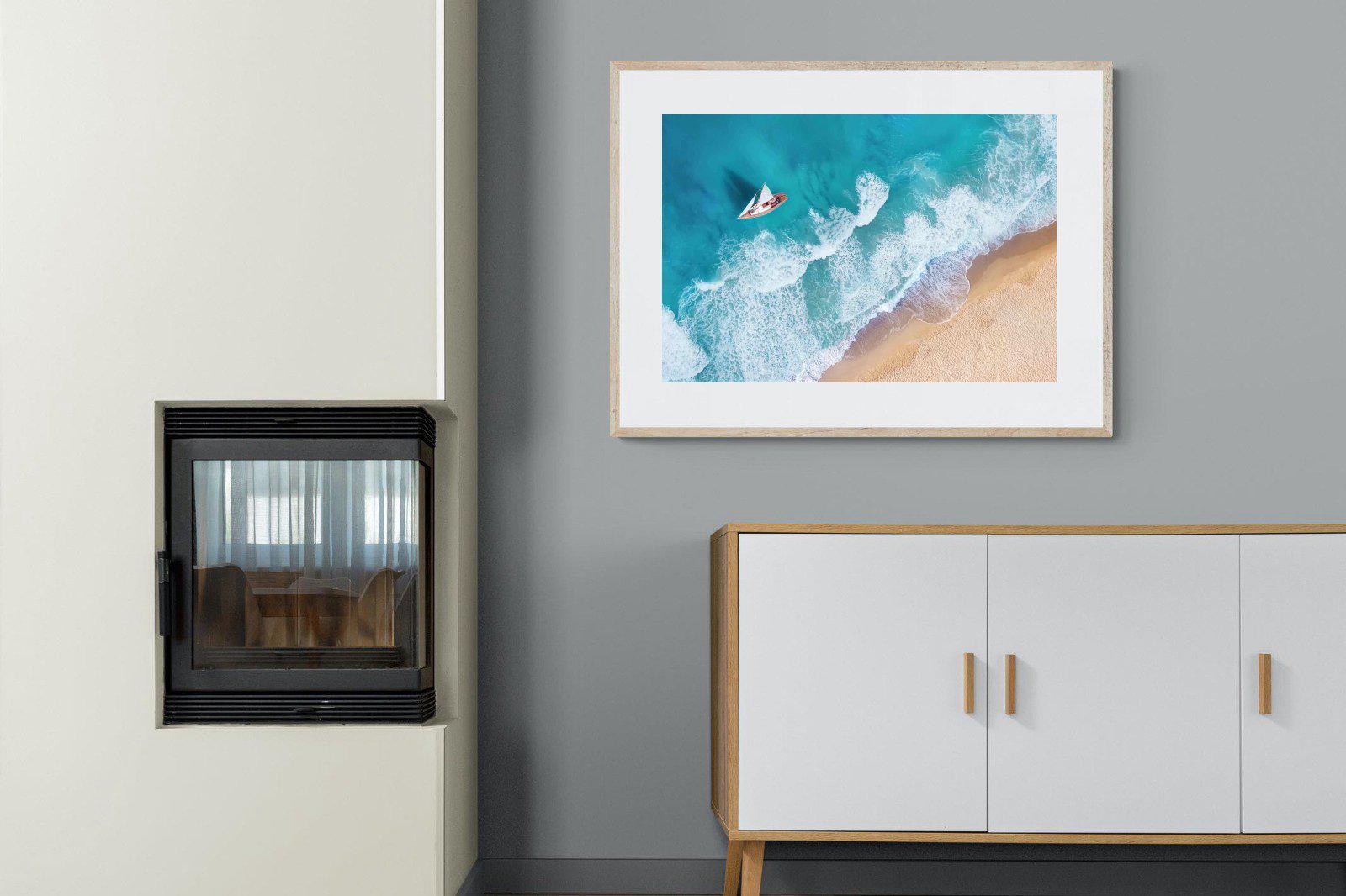 Sail Away-Wall_Art-100 x 75cm-Framed Print-Wood-Pixalot