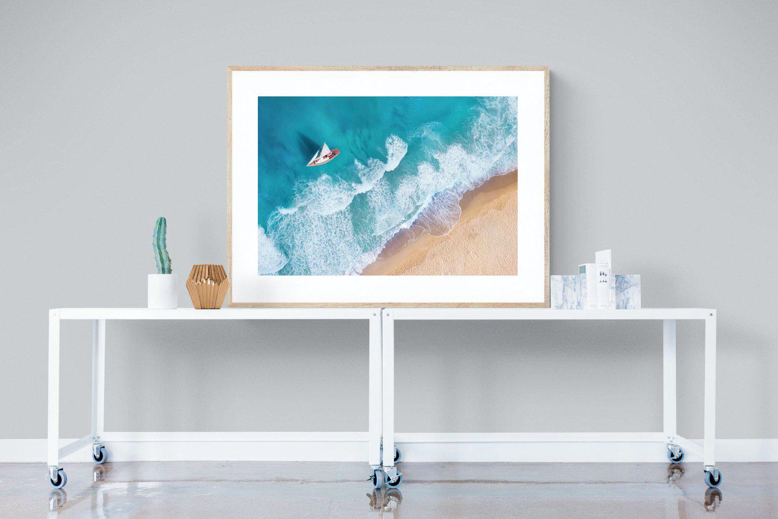 Sail Away-Wall_Art-120 x 90cm-Framed Print-Wood-Pixalot