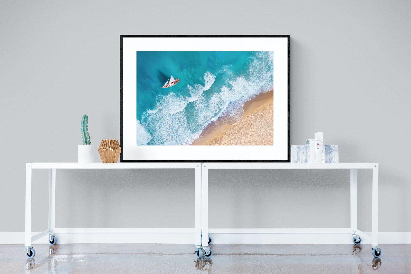 Sail Away-Wall_Art-120 x 90cm-Framed Print-Black-Pixalot