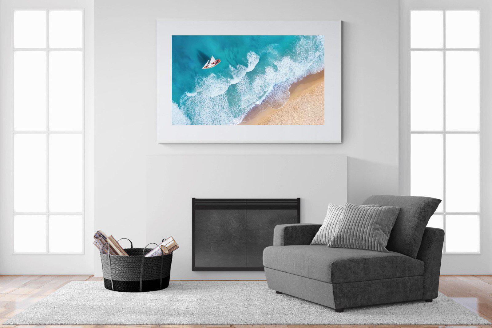 Sail Away-Wall_Art-150 x 100cm-Framed Print-White-Pixalot