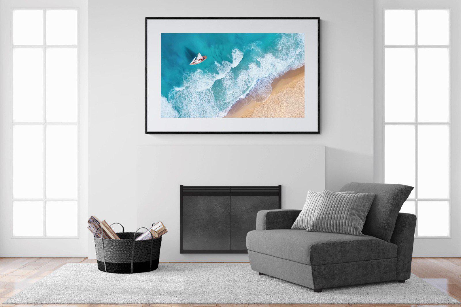 Sail Away-Wall_Art-150 x 100cm-Framed Print-Black-Pixalot