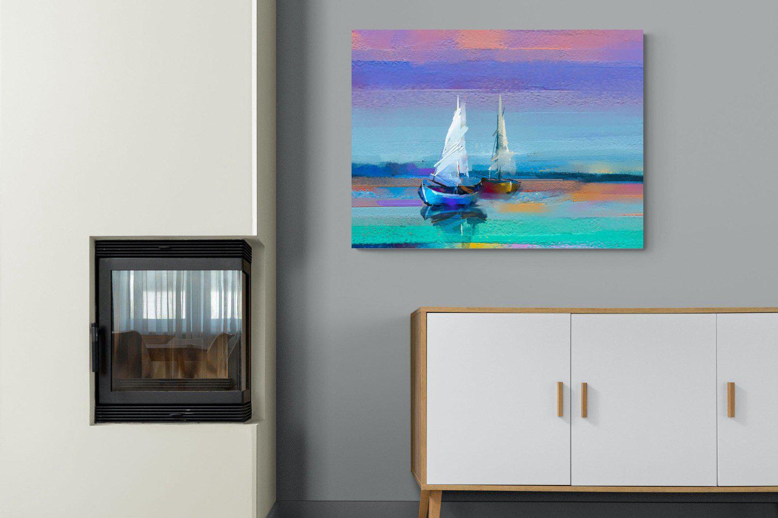 Sails-Wall_Art-100 x 75cm-Mounted Canvas-No Frame-Pixalot