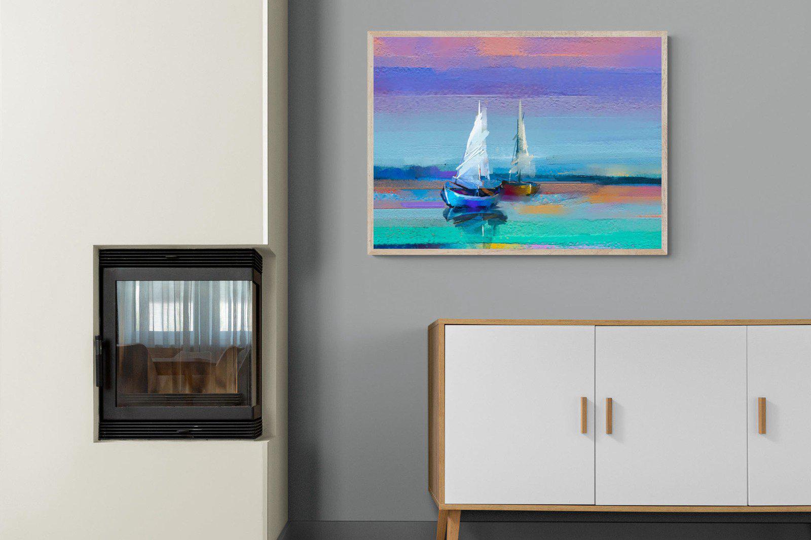 Sails-Wall_Art-100 x 75cm-Mounted Canvas-Wood-Pixalot