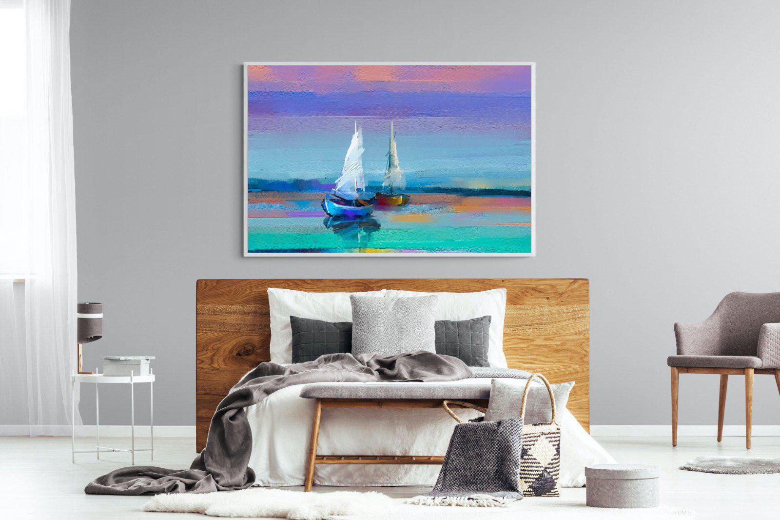 Sails-Wall_Art-150 x 100cm-Mounted Canvas-White-Pixalot