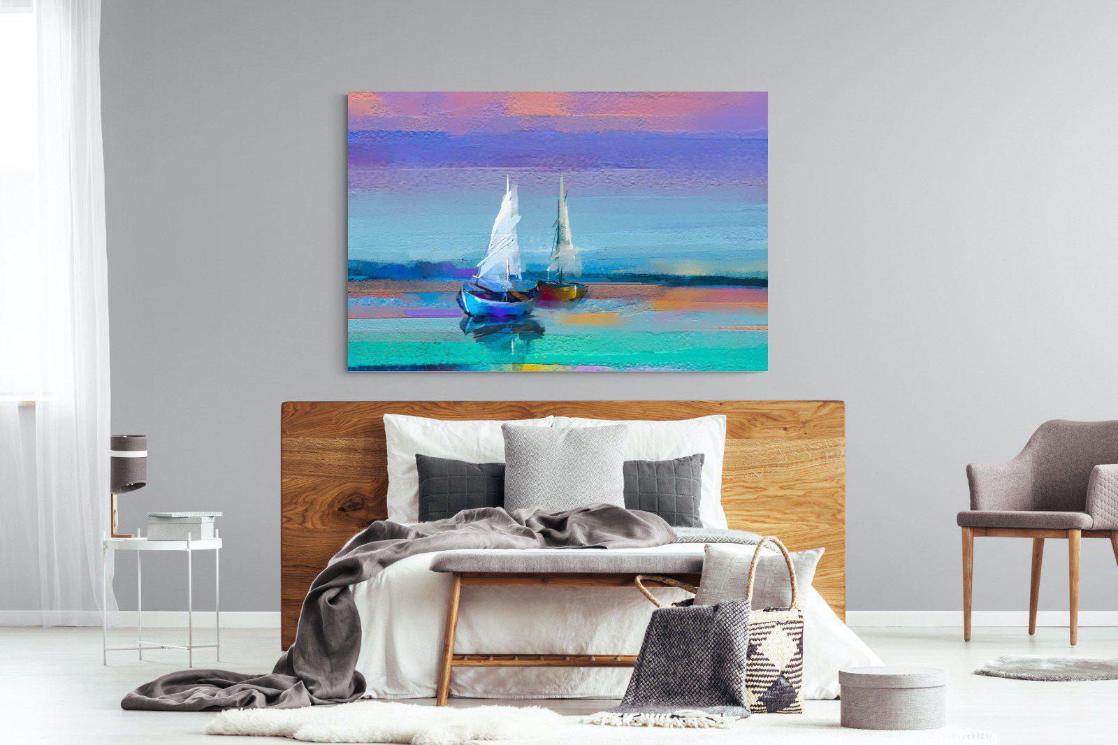 Sails-Wall_Art-150 x 100cm-Mounted Canvas-No Frame-Pixalot