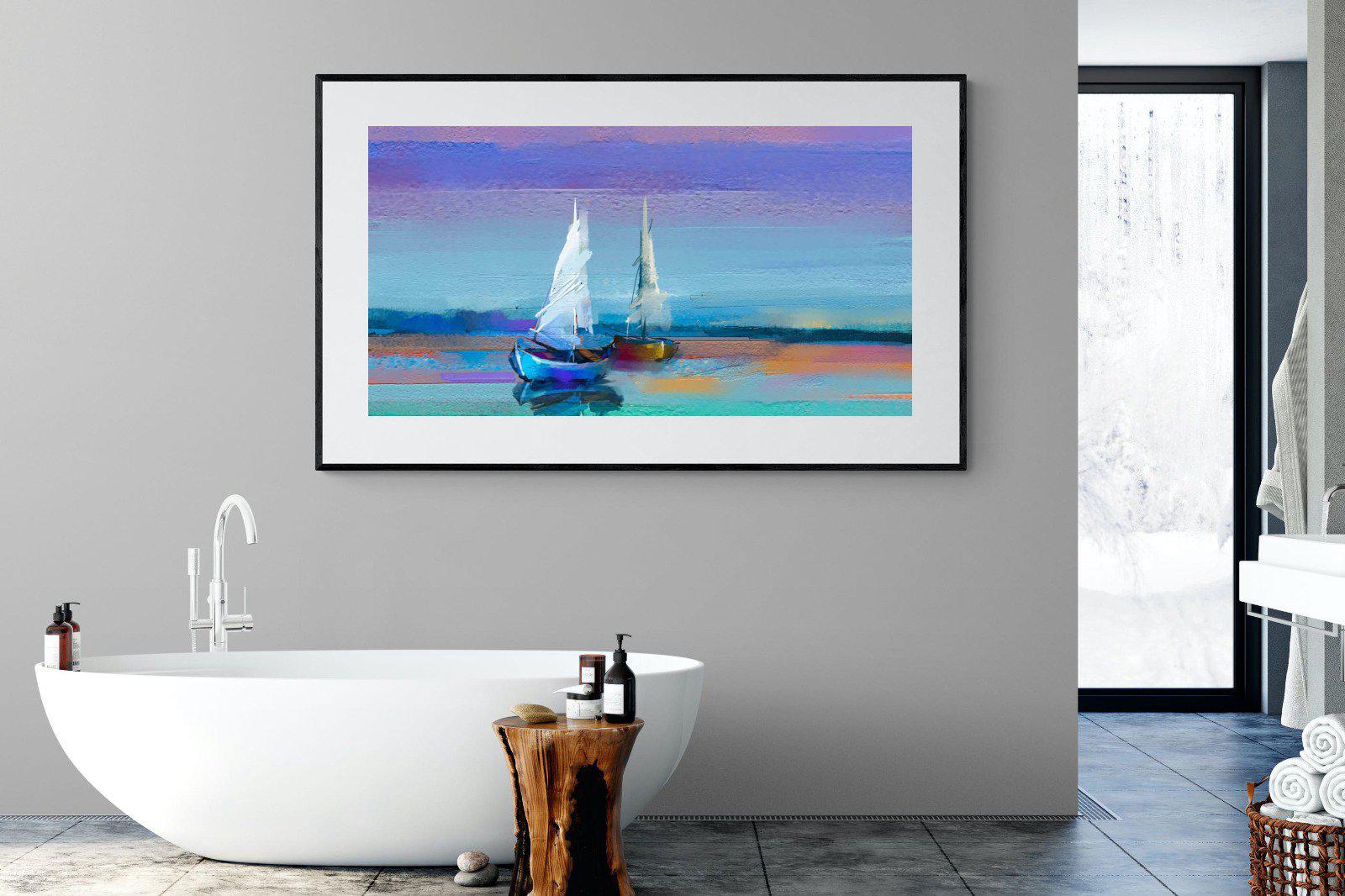 Sails-Wall_Art-180 x 110cm-Framed Print-Black-Pixalot