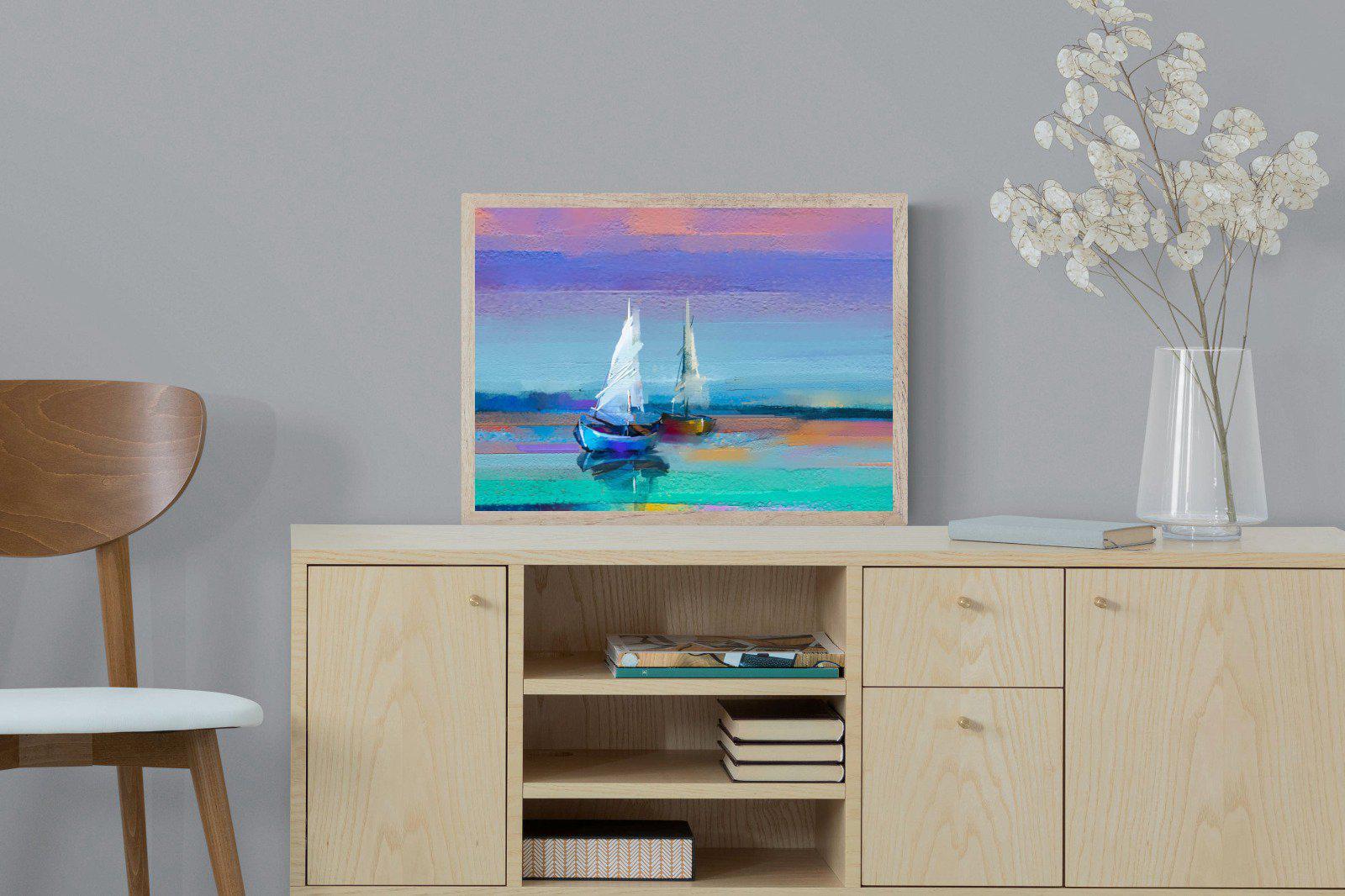 Sails-Wall_Art-60 x 45cm-Mounted Canvas-Wood-Pixalot