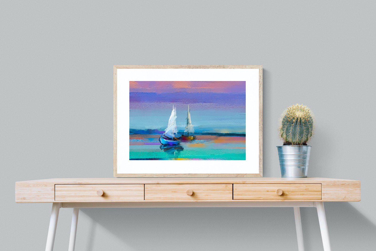 Sails-Wall_Art-80 x 60cm-Framed Print-Wood-Pixalot