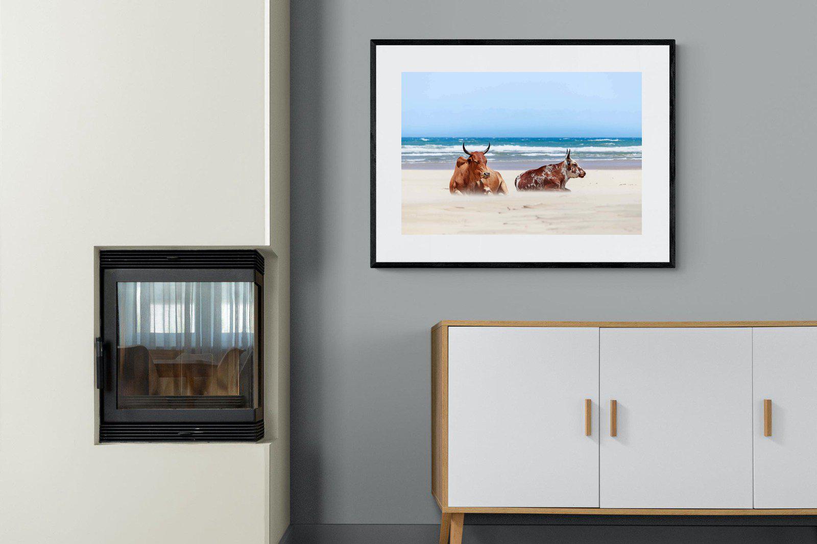 Sand Blasted-Wall_Art-100 x 75cm-Framed Print-Black-Pixalot
