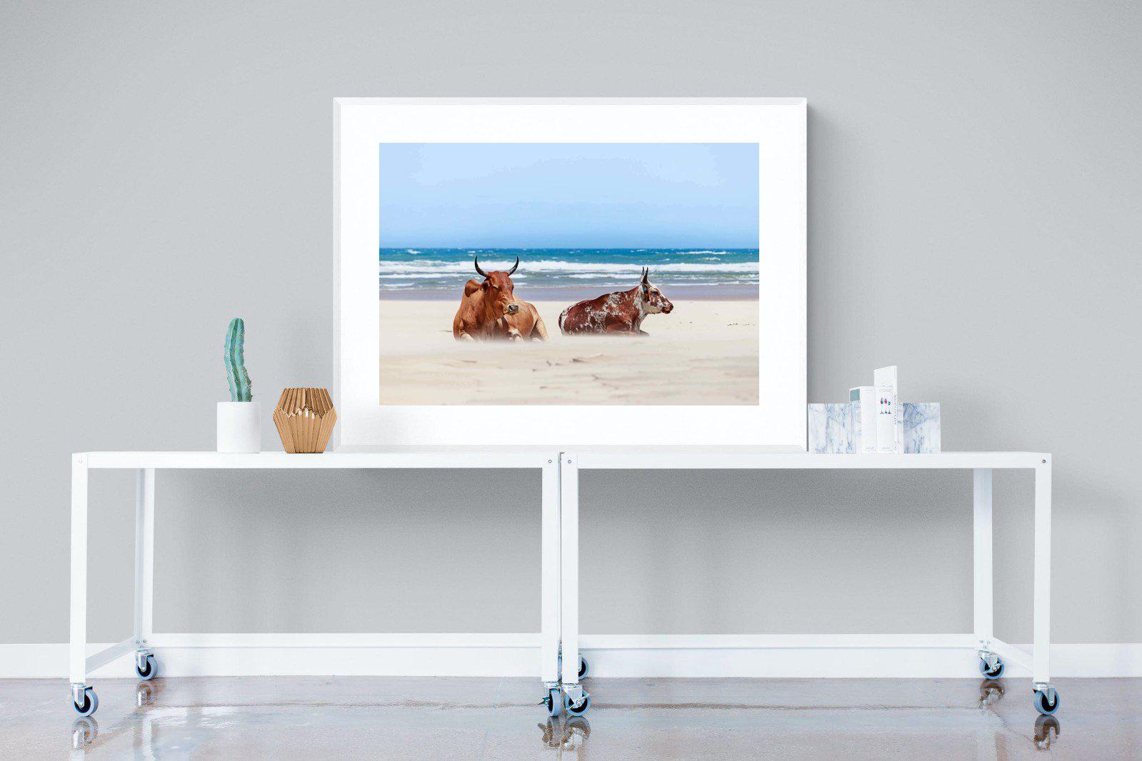 Sand Blasted-Wall_Art-120 x 90cm-Framed Print-White-Pixalot