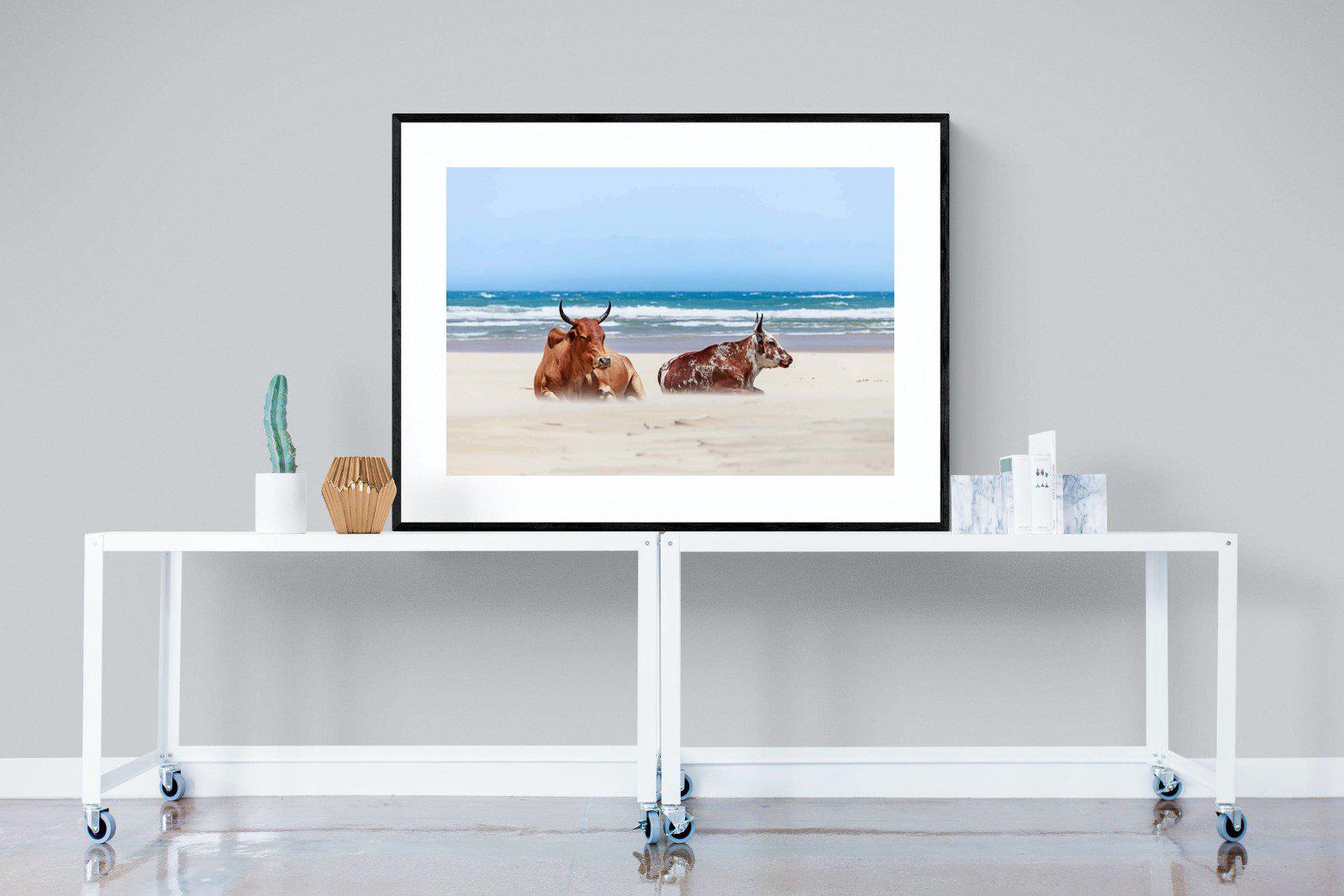 Sand Blasted-Wall_Art-120 x 90cm-Framed Print-Black-Pixalot