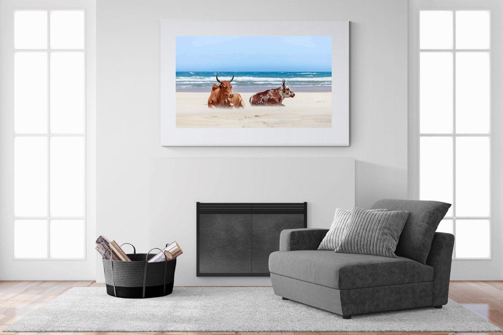 Sand Blasted-Wall_Art-150 x 100cm-Framed Print-White-Pixalot