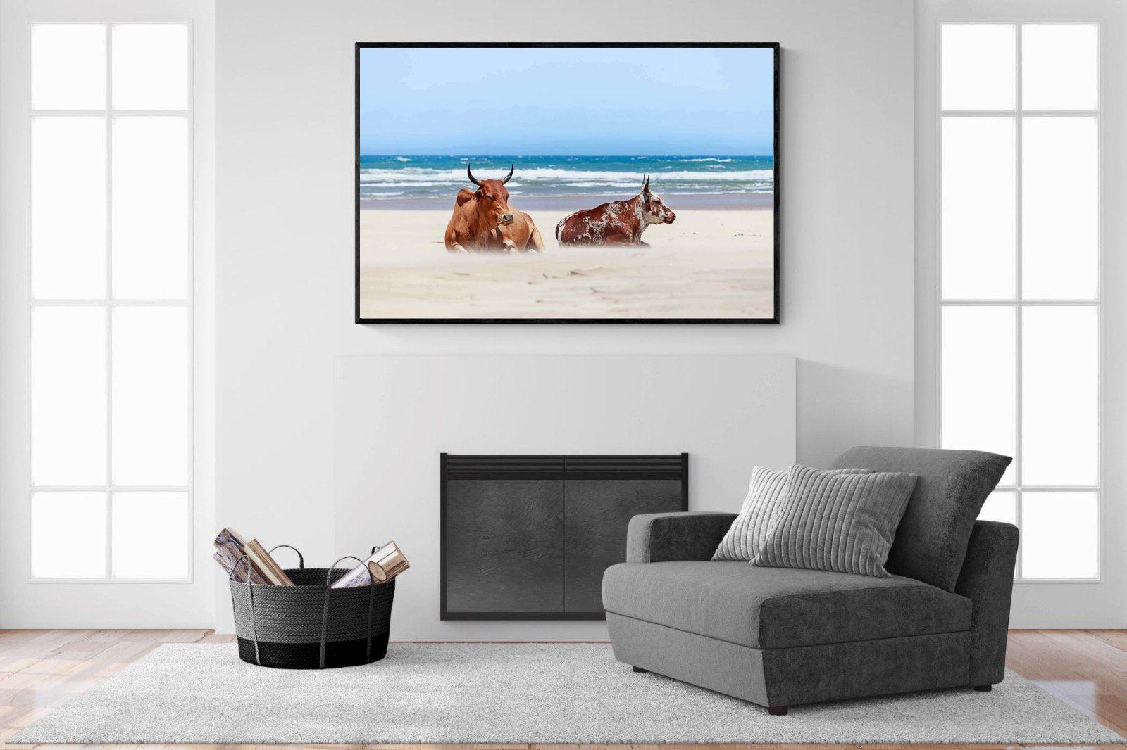 Sand Blasted-Wall_Art-150 x 100cm-Mounted Canvas-Black-Pixalot