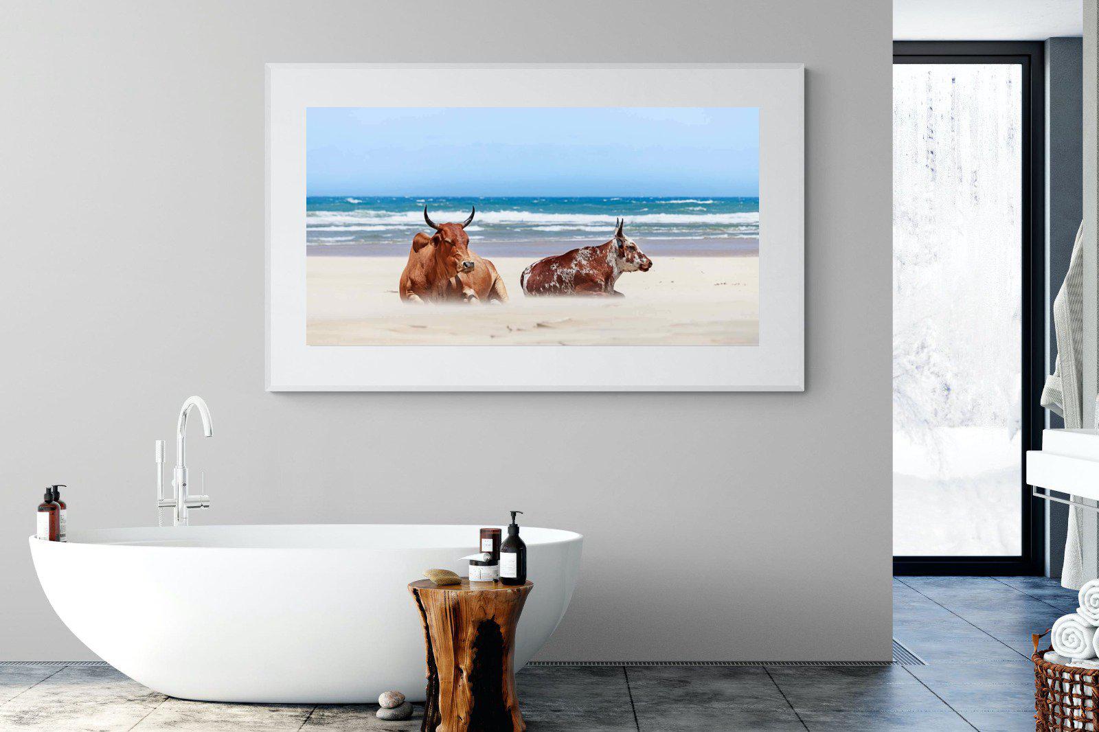 Sand Blasted-Wall_Art-180 x 110cm-Framed Print-White-Pixalot