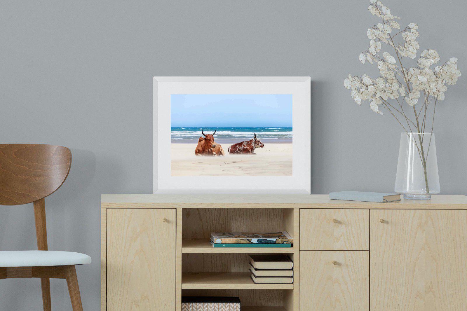 Sand Blasted-Wall_Art-60 x 45cm-Framed Print-White-Pixalot