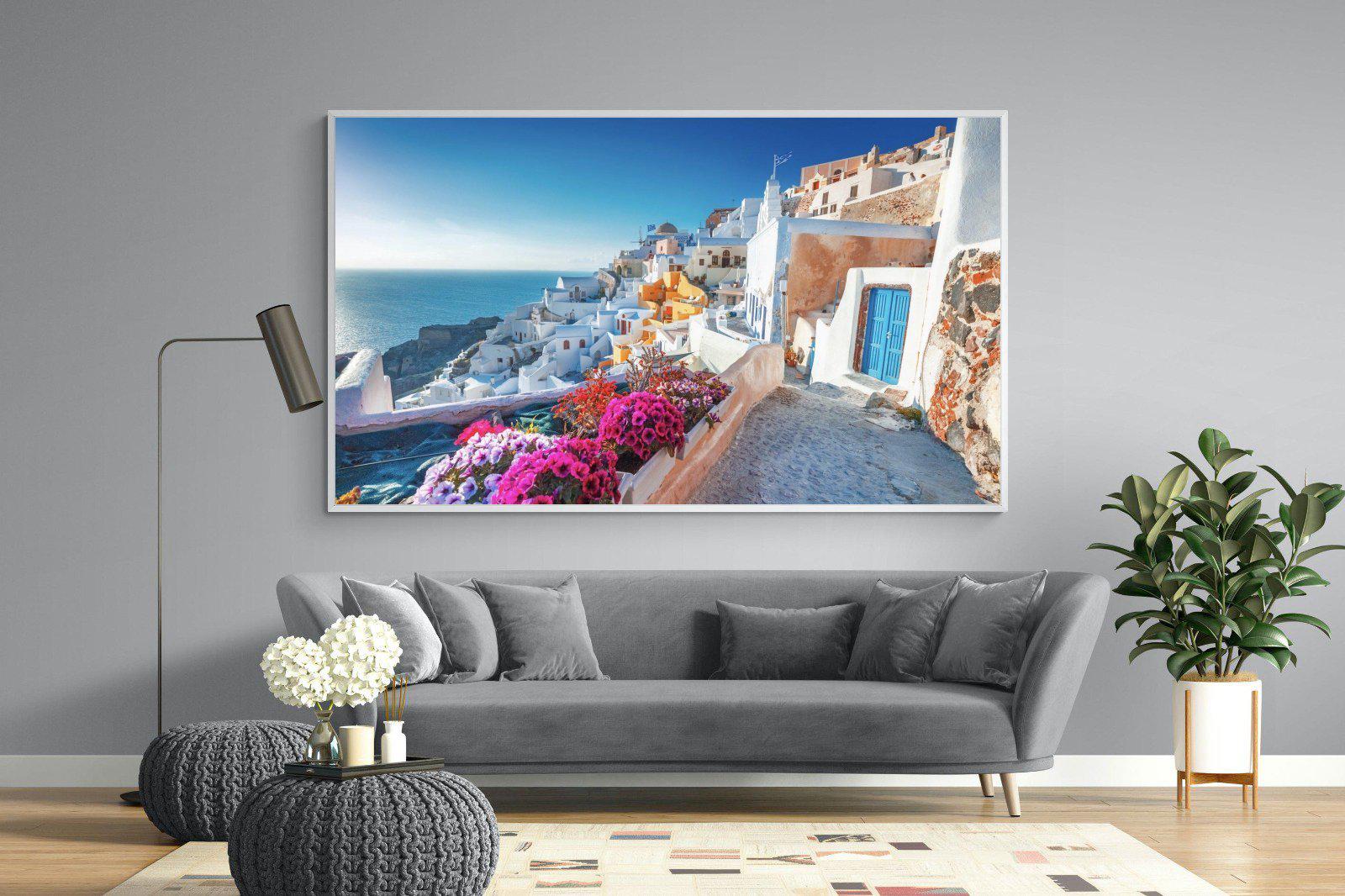 Santorini-Wall_Art-220 x 130cm-Mounted Canvas-White-Pixalot