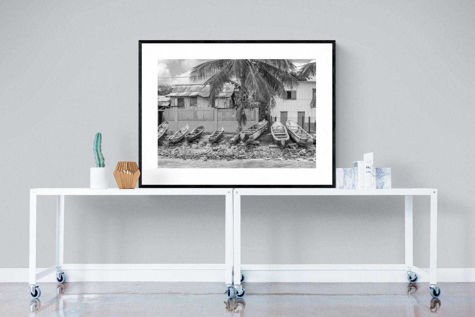 Sao Tome-Wall_Art-120 x 90cm-Framed Print-Black-Pixalot