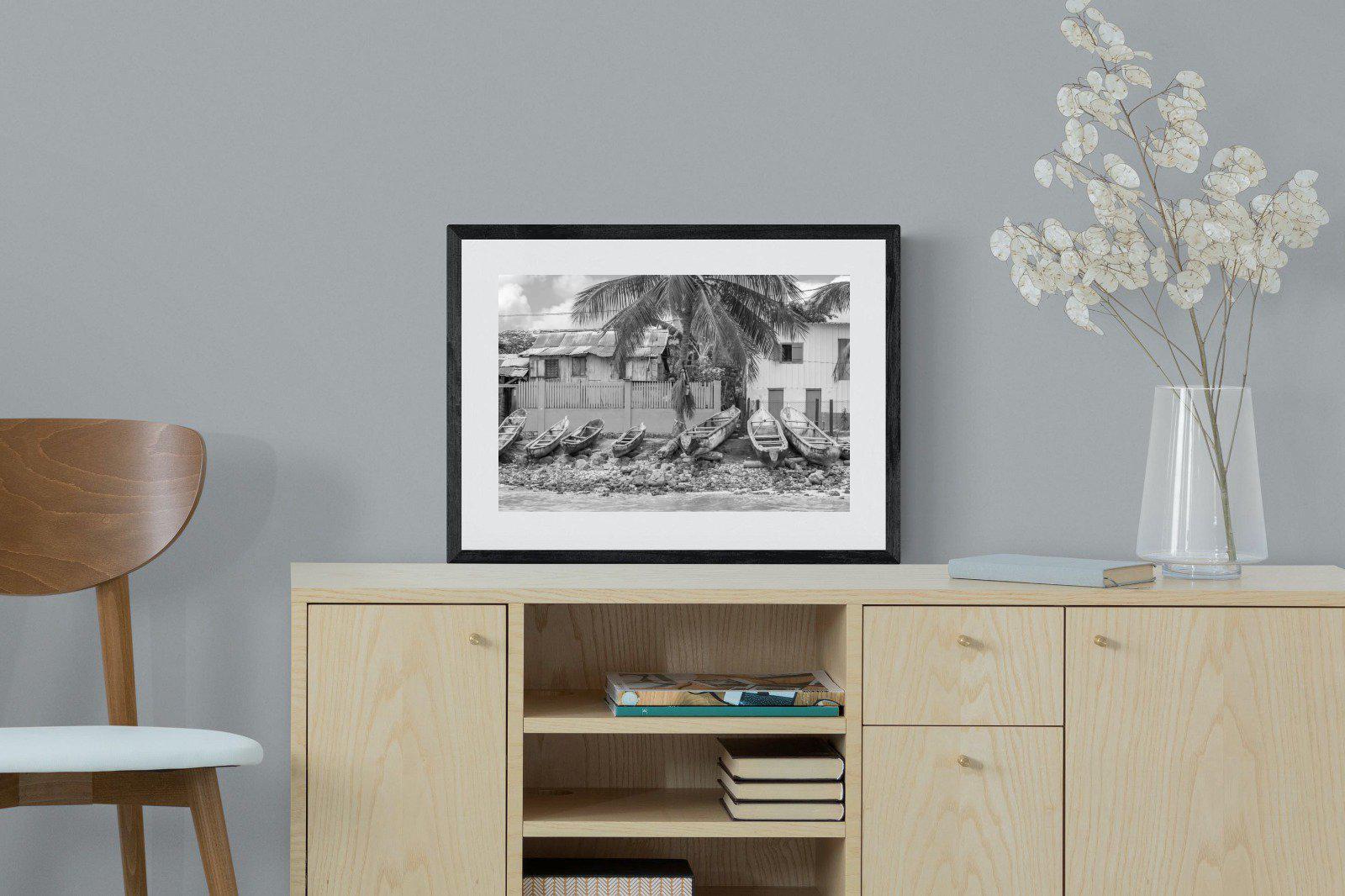 Sao Tome-Wall_Art-60 x 45cm-Framed Print-Black-Pixalot
