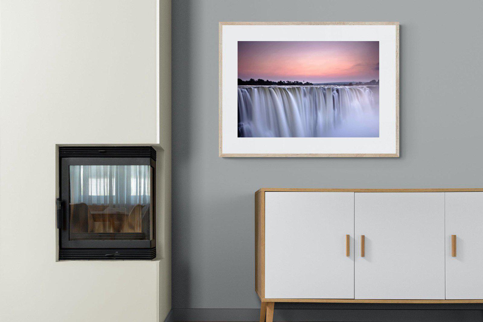 Satin Falls-Wall_Art-100 x 75cm-Framed Print-Wood-Pixalot
