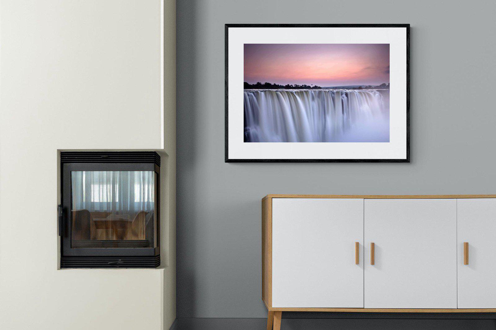 Satin Falls-Wall_Art-100 x 75cm-Framed Print-Black-Pixalot
