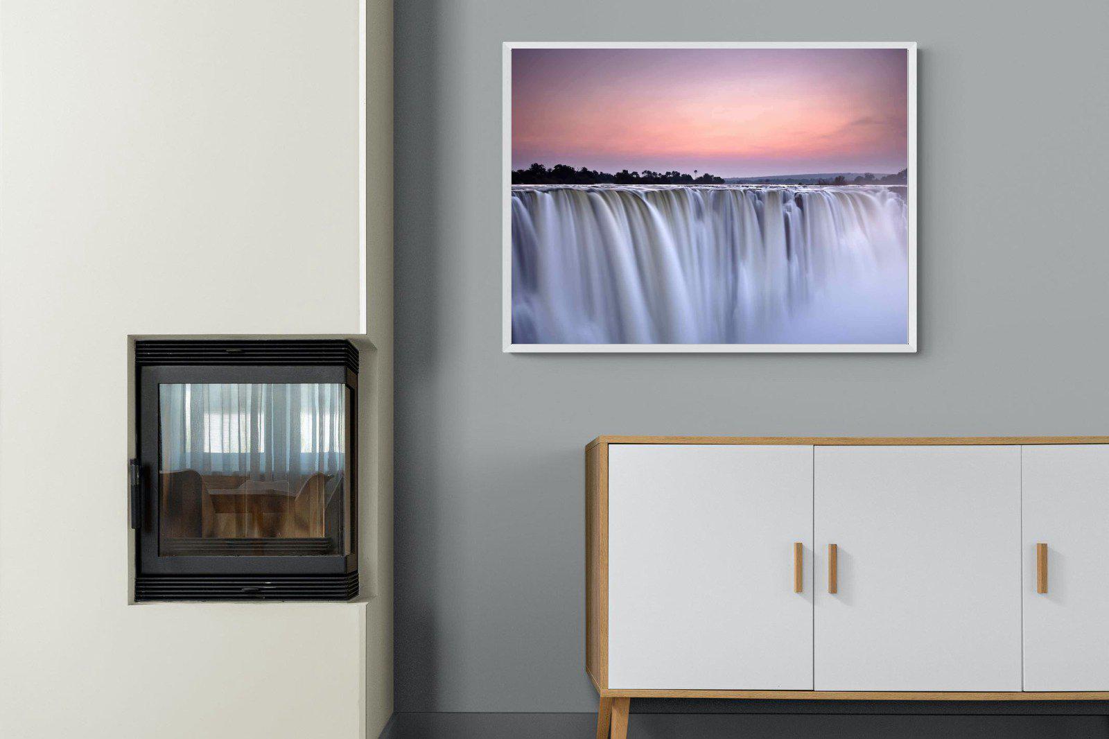 Satin Falls-Wall_Art-100 x 75cm-Mounted Canvas-White-Pixalot
