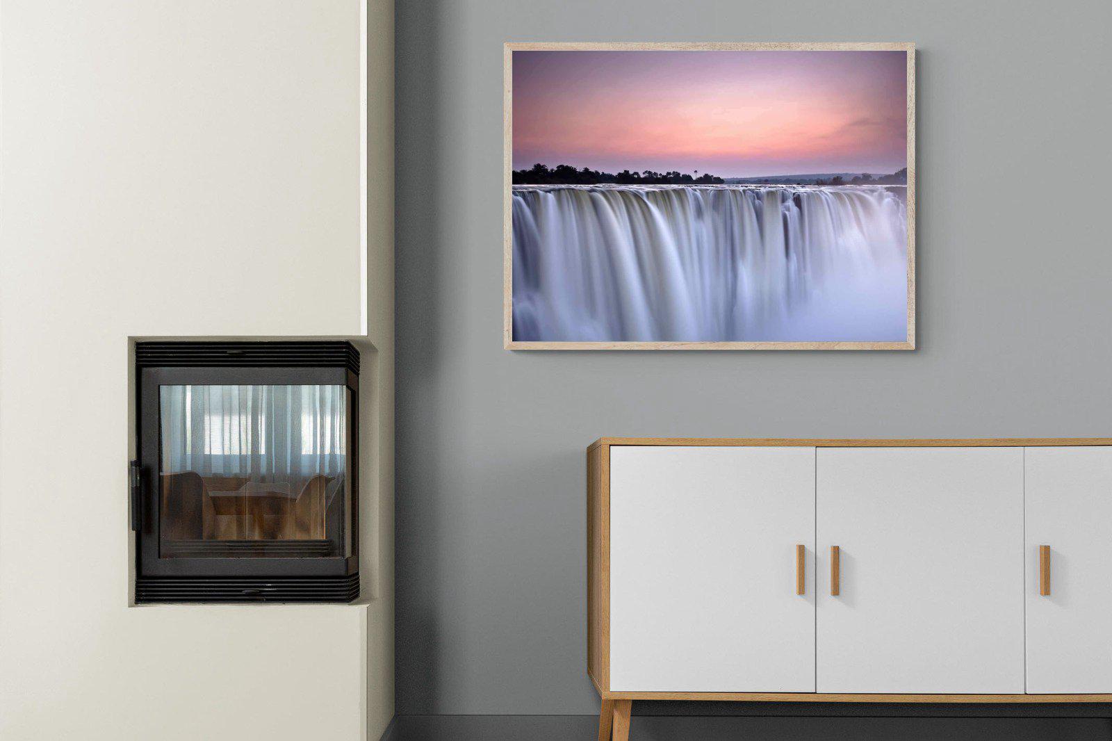 Satin Falls-Wall_Art-100 x 75cm-Mounted Canvas-Wood-Pixalot