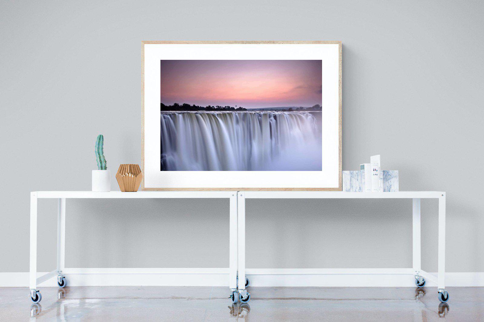 Satin Falls-Wall_Art-120 x 90cm-Framed Print-Wood-Pixalot
