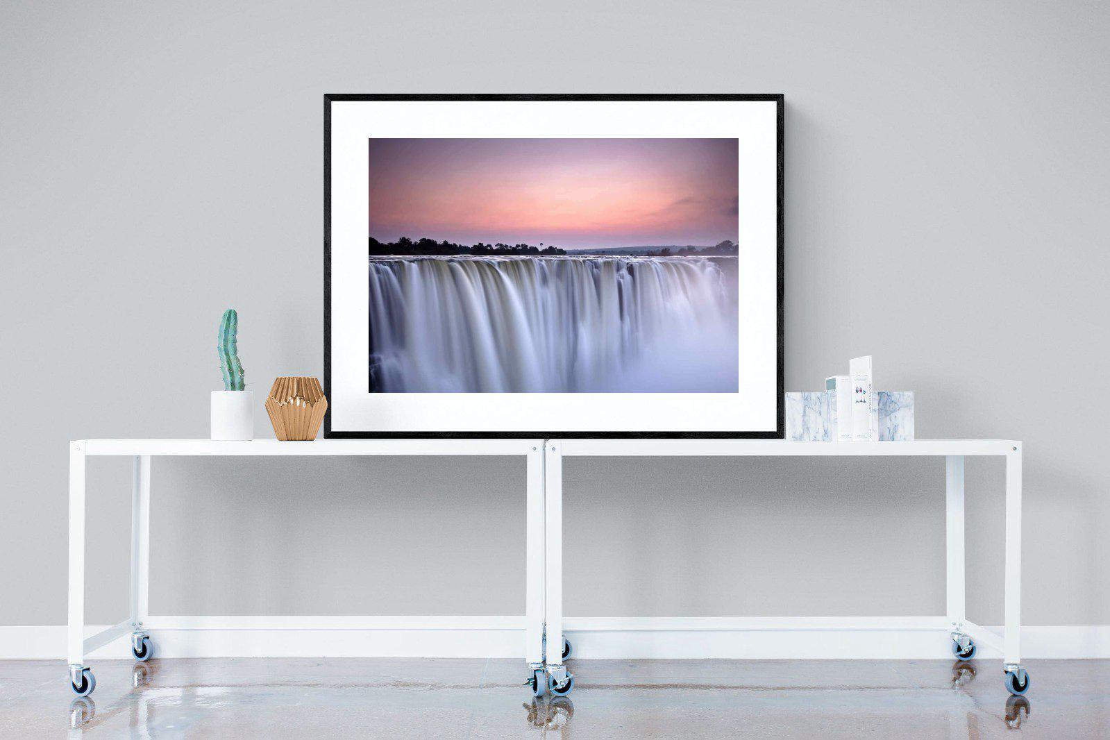 Satin Falls-Wall_Art-120 x 90cm-Framed Print-Black-Pixalot