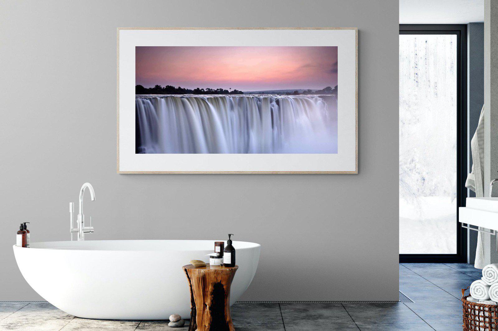 Satin Falls-Wall_Art-180 x 110cm-Framed Print-Wood-Pixalot