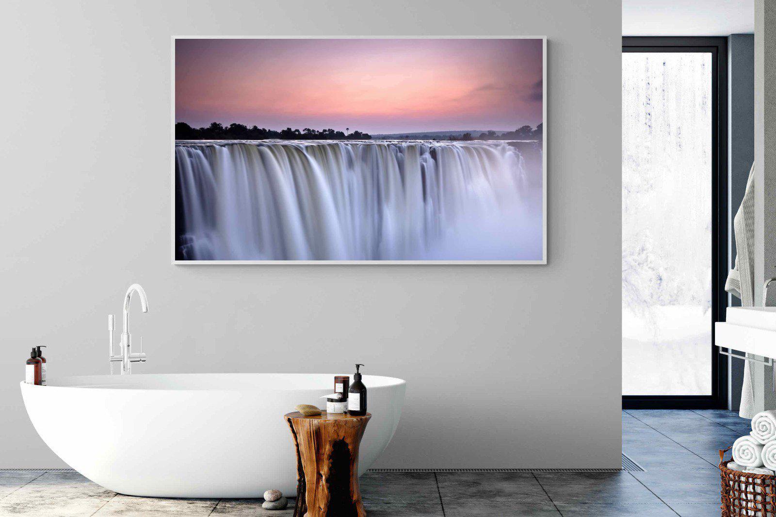 Satin Falls-Wall_Art-180 x 110cm-Mounted Canvas-White-Pixalot