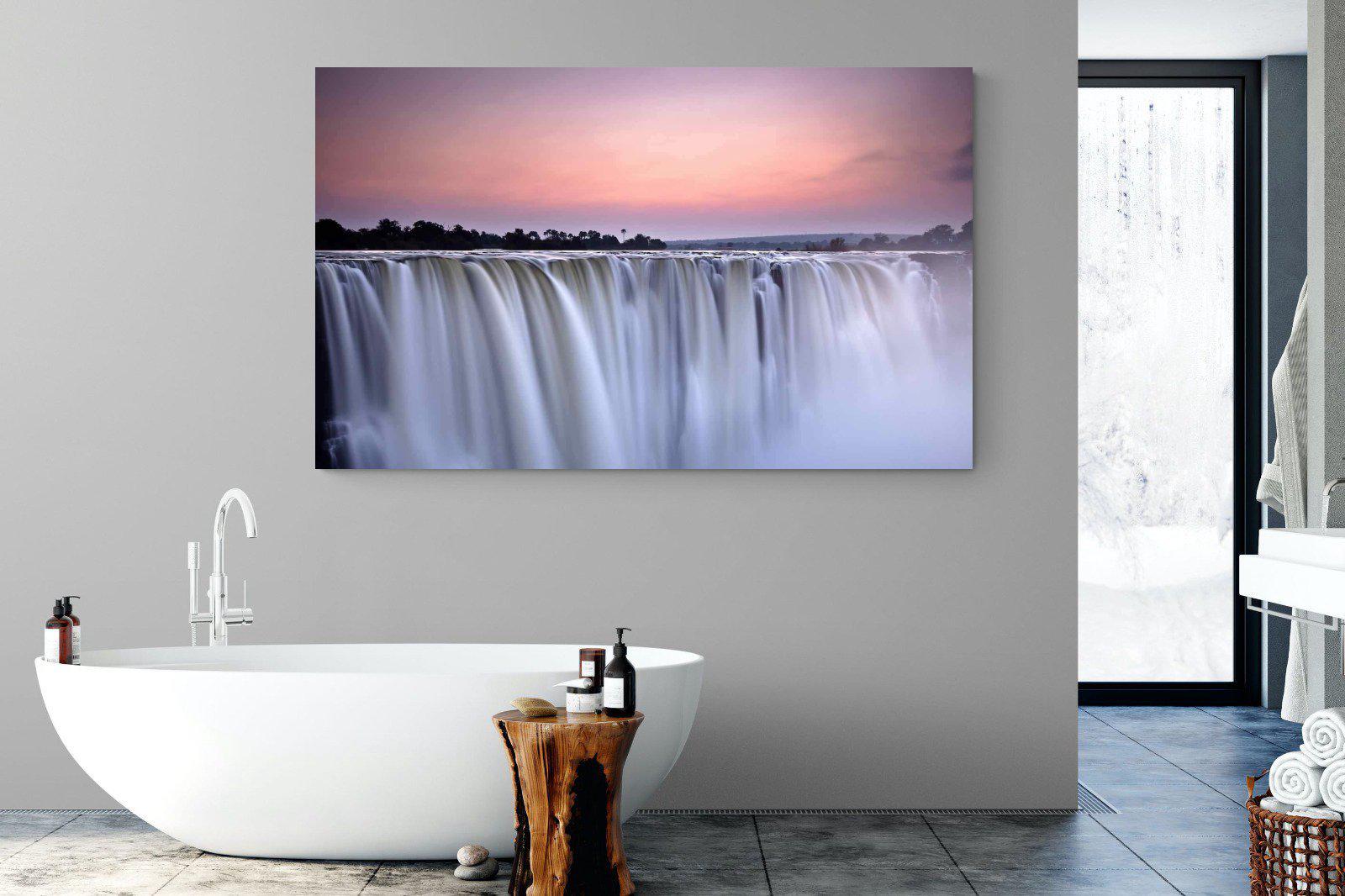 Satin Falls-Wall_Art-180 x 110cm-Mounted Canvas-No Frame-Pixalot