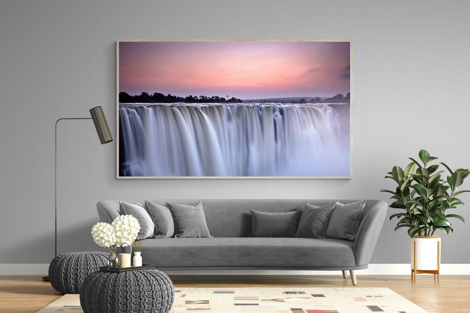 Satin Falls-Wall_Art-220 x 130cm-Mounted Canvas-Wood-Pixalot