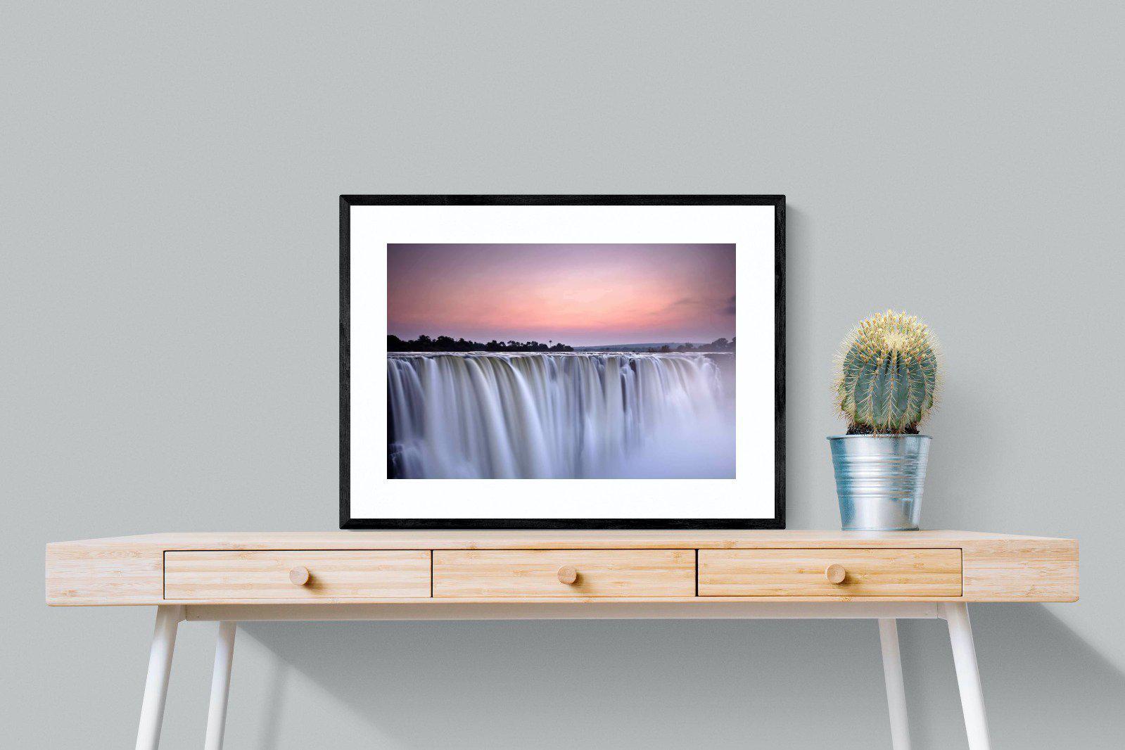 Satin Falls-Wall_Art-80 x 60cm-Framed Print-Black-Pixalot