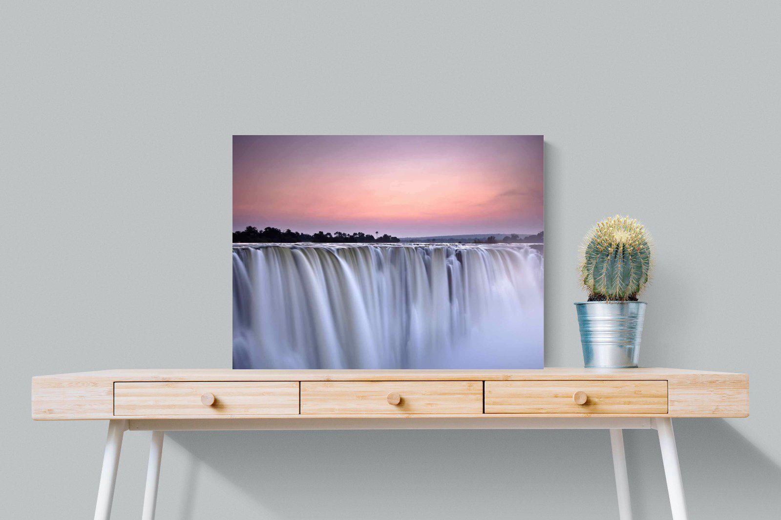 Satin Falls-Wall_Art-80 x 60cm-Mounted Canvas-No Frame-Pixalot
