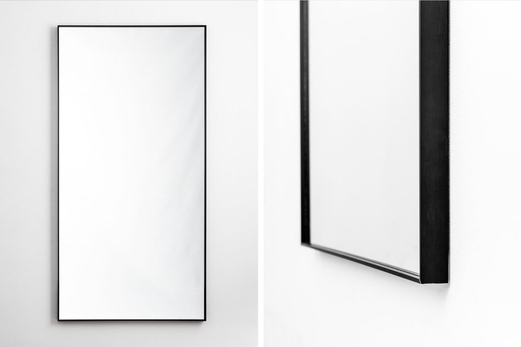 Scandi Mirror (tall)-Wall_Art-Black-Pixalot